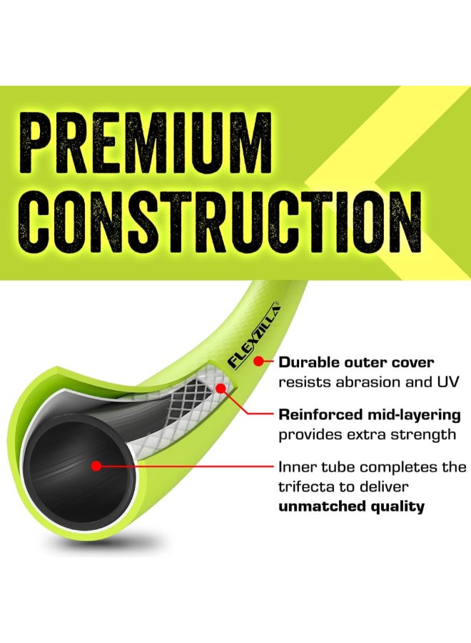 Flexzilla SwivelGrip All-Weather Lightweight Garden Hose Green and Grey 5/8 Inch x 25ft HFZG525YWS - Image 4